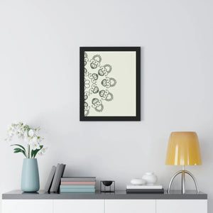 Modern Framed Vertical Poster - Mandal Design Zen Style - Dipaliz - Posters Prints & Visual Artwork
