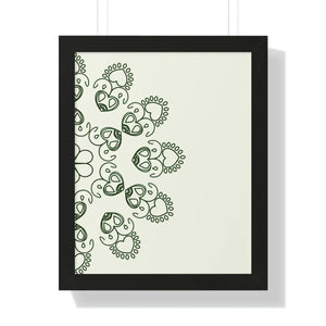 Modern Framed Vertical Poster - Mandal Design Zen Style - Dipaliz - Posters Prints & Visual Artwork