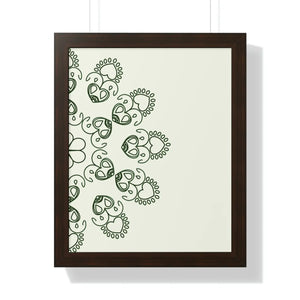 Modern Framed Vertical Poster - Mandal Design Zen Style - Dipaliz - Posters Prints & Visual Artwork