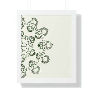 Modern Framed Vertical Poster - Mandal Design Zen Style - Dipaliz - Posters Prints & Visual Artwork