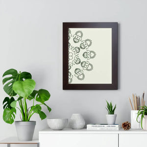 Modern Framed Vertical Poster - Mandal Design Zen Style - Dipaliz - Posters Prints & Visual Artwork
