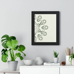 Modern Framed Vertical Poster - Mandal Design Zen Style - Dipaliz - Posters Prints & Visual Artwork