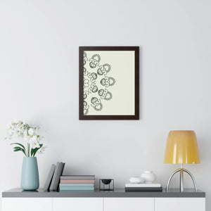 Modern Framed Vertical Poster - Mandal Design Zen Style - Dipaliz - Posters Prints & Visual Artwork