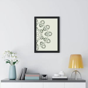 Modern Framed Vertical Poster - Mandal Design Zen Style - Dipaliz - Posters Prints & Visual Artwork