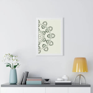 Modern Framed Vertical Poster - Mandal Design Zen Style - Dipaliz - Posters Prints & Visual Artwork
