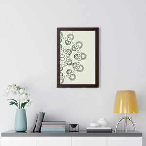 Modern Framed Vertical Poster - Mandal Design Zen Style - Dipaliz - Posters Prints & Visual Artwork