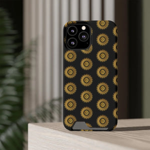 Vibrant Mandal Pattern Phone Case Card Holder - Dipaliz - Mobile Cases
