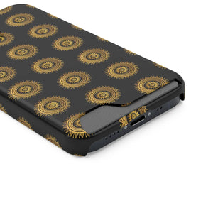 Vibrant Mandal Pattern Phone Case Card Holder - Dipaliz - Mobile Cases