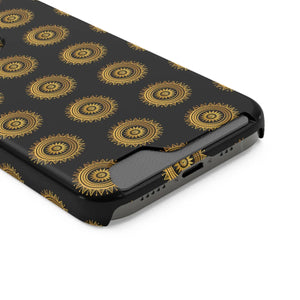 Vibrant Mandal Pattern Phone Case Card Holder - Dipaliz - Mobile Cases
