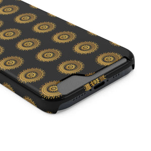 Vibrant Mandal Pattern Phone Case Card Holder - Dipaliz - Mobile Cases