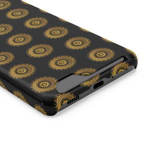 Vibrant Mandal Pattern Phone Case Card Holder - Dipaliz - Mobile Cases