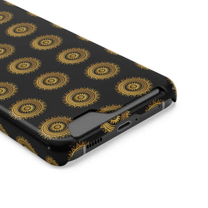 Vibrant Mandal Pattern Phone Case Card Holder - Dipaliz - Mobile Cases