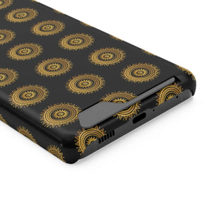 Vibrant Mandal Pattern Phone Case Card Holder - Dipaliz - Mobile Cases
