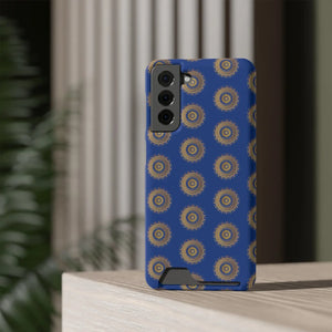 Blue Mandal Pattern Phone Case - Card Holder - Dipaliz - Mobile Cases