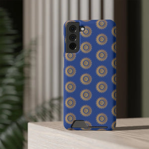 Blue Mandal Pattern Phone Case - Card Holder - Dipaliz - Mobile Cases