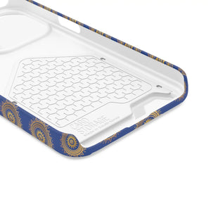 Blue Mandal Pattern Phone Case - Card Holder - Dipaliz - Mobile Cases