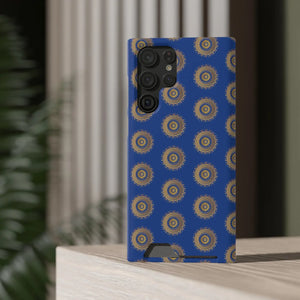 Blue Mandal Pattern Phone Case - Card Holder - Dipaliz - Mobile Cases