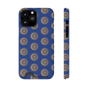 Blue Mandal Pattern Phone Case - Card Holder - Dipaliz - Mobile Cases