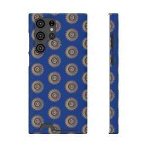 Blue Mandal Pattern Phone Case - Card Holder - Dipaliz - Mobile Cases