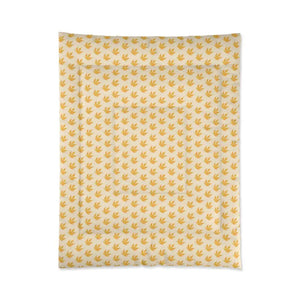 Maple Leaves on Cream Comforter - 68’’ × 88’’ - Quilts & Comforters