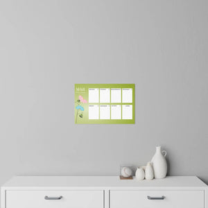 Vibrant March Planner Wall Decals - Durable Polyester - Dipaliz - Home Decor
