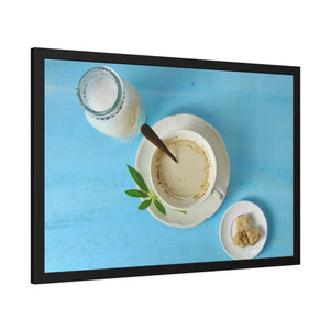 Milk Coffee Latte and Sugar Framed Paper Posters - Prints & Visual Artwork