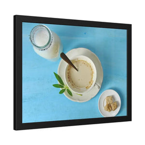 Milk Coffee Latte and Sugar Framed Paper Posters - Prints & Visual Artwork