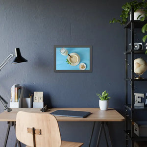 Milk Coffee Latte and Sugar Framed Paper Posters - Prints & Visual Artwork