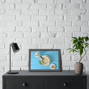 Milk Coffee Latte and Sugar Framed Paper Posters - Prints & Visual Artwork