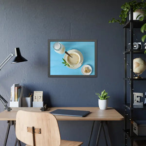 Milk Coffee Latte and Sugar Framed Paper Posters - Prints & Visual Artwork