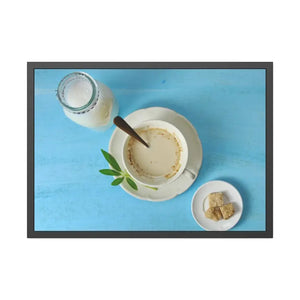 Milk Coffee Latte and Sugar Framed Paper Posters - Prints & Visual Artwork