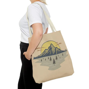 Mountain Scene Tote Bag Women’s Fashion Adventure Style - Dipaliz - Bags