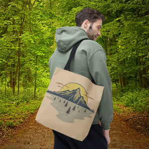 Mountain Scene Tote Bag Women’s Fashion Adventure Style - Dipaliz - Bags