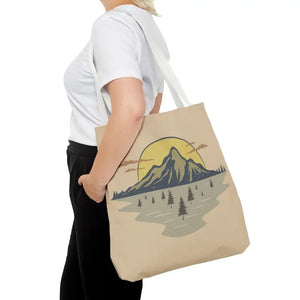Mountain Scene Tote Bag Women’s Fashion Adventure Style - Dipaliz - Bags