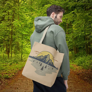 Mountain Scene Tote Bag Women’s Fashion Adventure Style - Dipaliz - Bags
