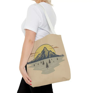 Mountain Scene Tote Bag Women’s Fashion Adventure Style - Dipaliz - Bags