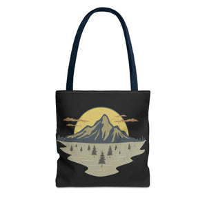 Vibrant Adventure Tote Bag - Mountains and City - Dipaliz - Bags