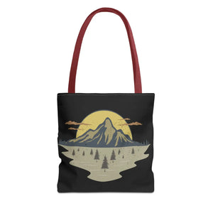 Vibrant Adventure Tote Bag - Mountains and City - Dipaliz - Bags