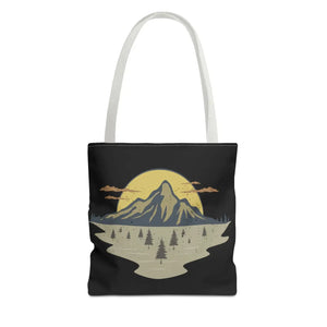 Vibrant Adventure Tote Bag - Mountains and City - Dipaliz - Bags