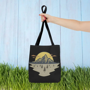Adventure Tote Bag - Mountains to City Style - Dipaliz - 13’’ × / Black - Bags