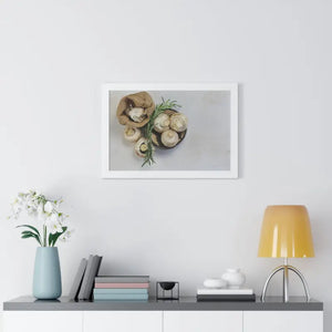 Framed Horizontal Poster Mushroom Still Life Art - Dipaliz - Posters Prints & Visual Artwork