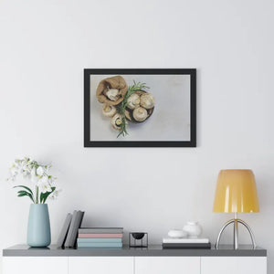 Framed Horizontal Poster Mushroom Still Life Art - Dipaliz - Posters Prints & Visual Artwork
