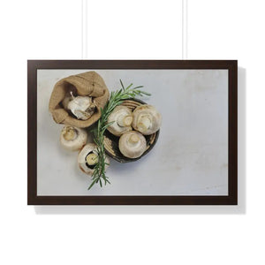 Framed Horizontal Poster Mushroom Still Life Art - Dipaliz - Posters Prints & Visual Artwork