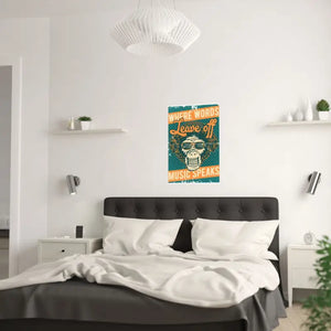 Music Speaks Poster - Premium Satin Art Print - Dipaliz - Posters Prints & Visual Artwork