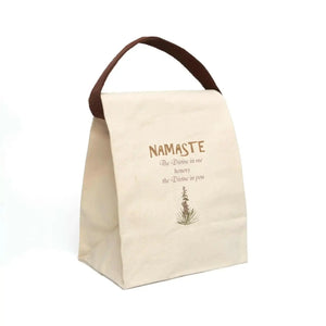 Namaste Canvas Lunch Bag - Modern Insulated Tote - Dipaliz - Bags