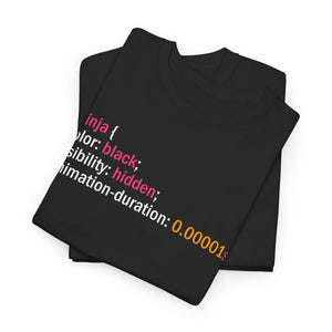 Ninja Visibility T-shirt - Heavy Cotton Comfort - Dipaliz - T-shirts - 5xl