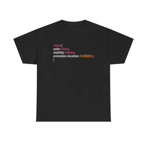 Ninja Visibility T-shirt - Heavy Cotton Comfort - Dipaliz - T-shirts - 5xl