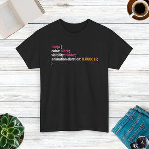 Ninja Visibility T-shirt - Heavy Cotton Comfort - Dipaliz - T-shirts - 5xl