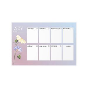 Vibrant November Planner Wall Decals Durable Polyester - Dipaliz - Home Decor