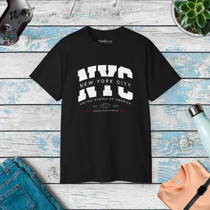T-shirt - Nyc - Ultra Soft Cotton Unisex Tee - Dipaliz Black / s